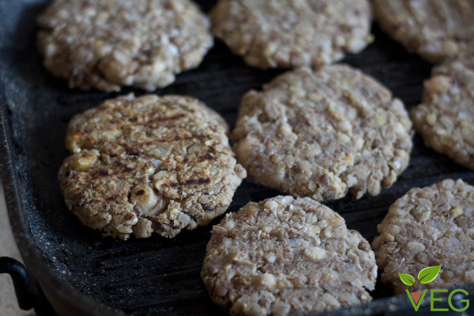 Burger di lenticchie vegan Vegano Gourmand