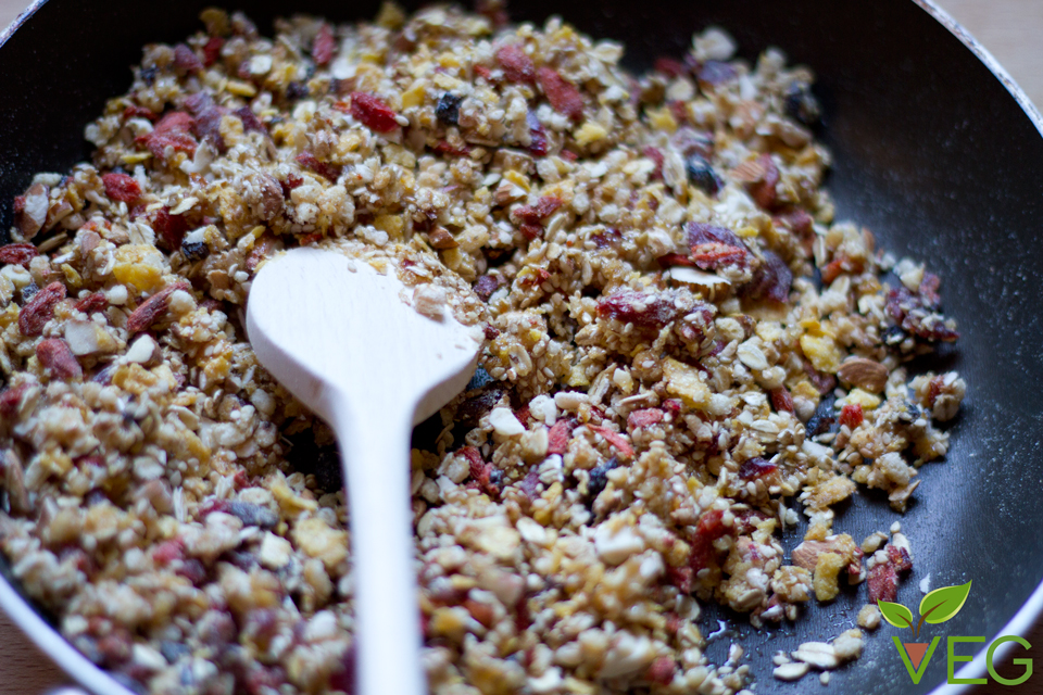 Barrette di cereali e frutti rossi Vegano Gourmand