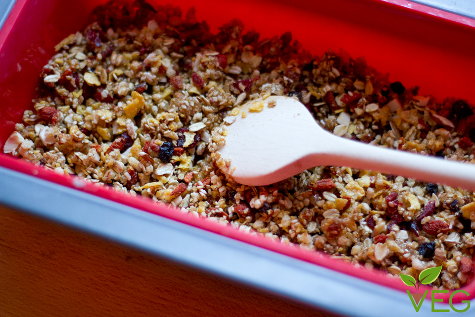 Barrette di cereali e frutti rossi Vegano Gourmand